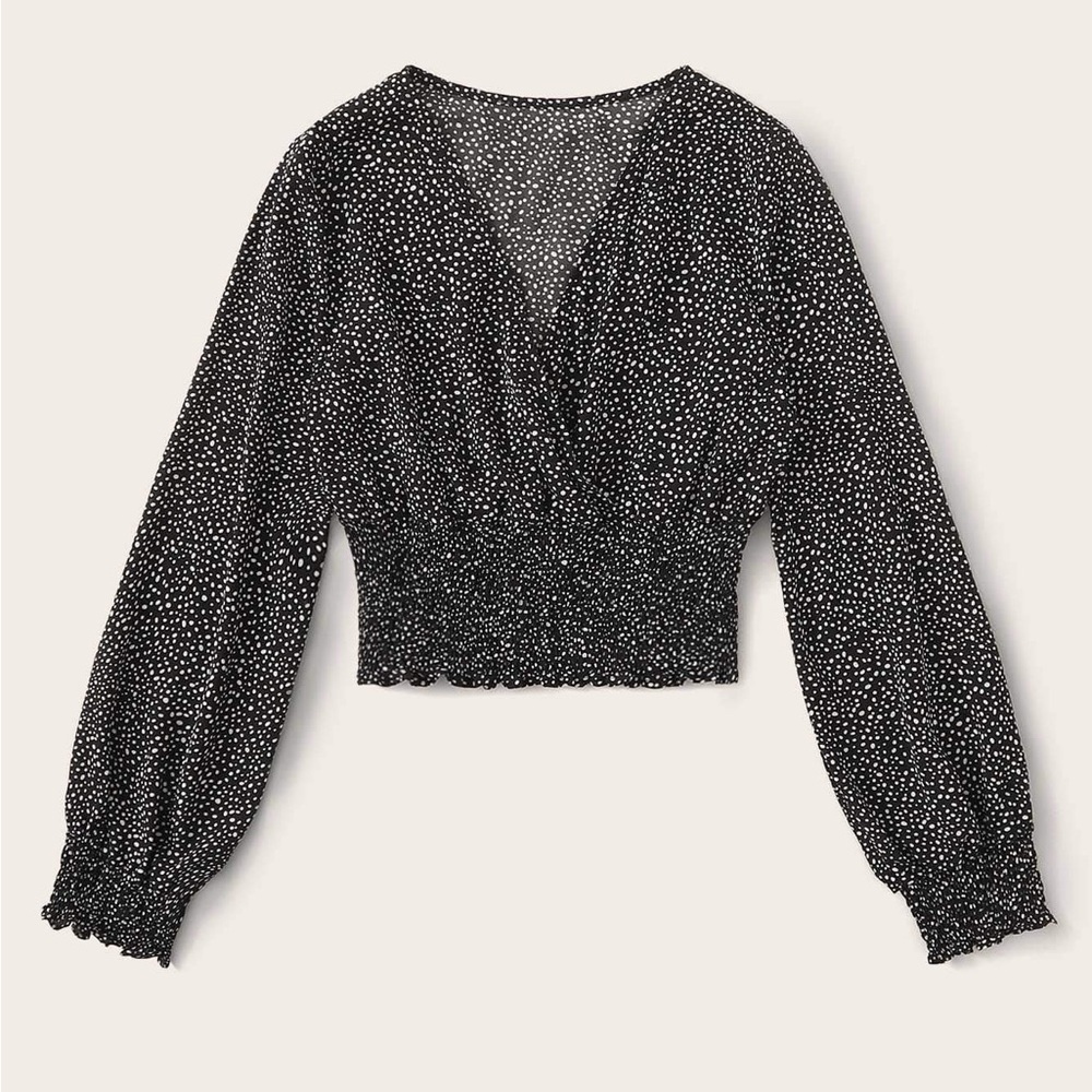 41 Hawthorn Black and White Polka Dot Blouse